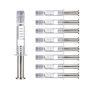 1ml glass concentrate /beauty cosmetic Hyaluronic Acid syringe custom packaging oil syringes for filling