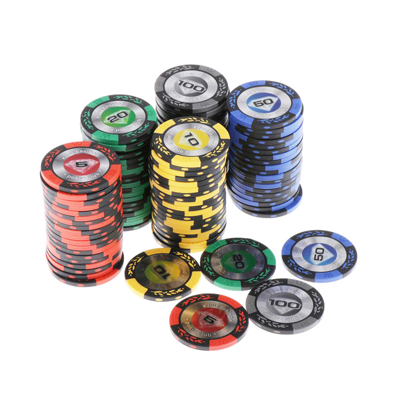 Hot Selling Style Convenient 43Mm Cards European Round Coins Aluminum Case 1000 Poker Chips Customized Ceramic Chips Poker