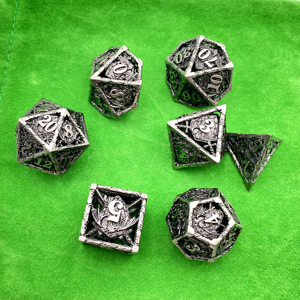 Buy Loaded Polyhedral Dice Set Custom Metal Dice