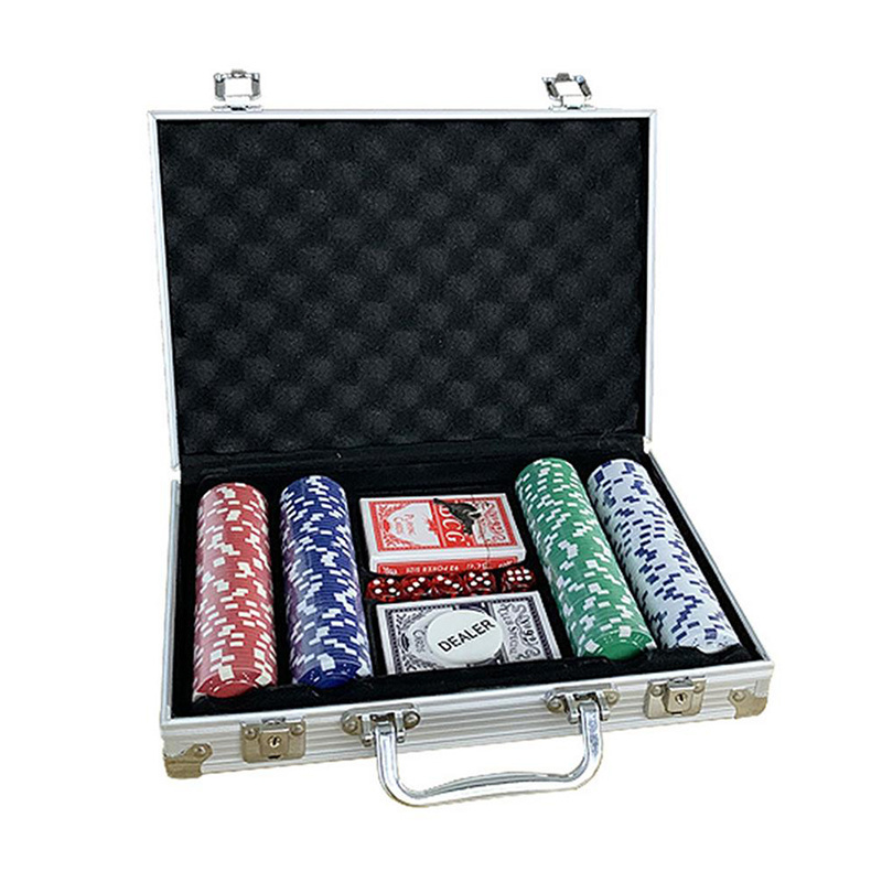 Dollar Design Custom Blank Chips Numbered Chip 10Gram Clay 2G Poker Chip Set With Aluminum Case 500