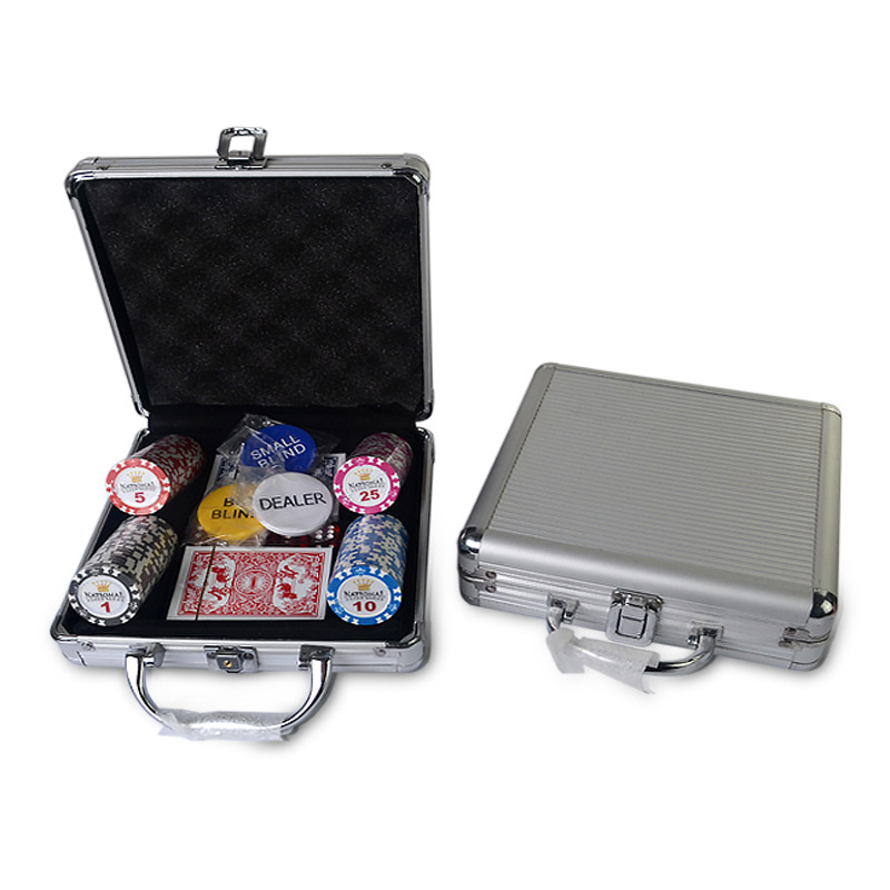 Dollar Design Custom Blank Chips Numbered Chip 10Gram Clay 2G Poker Chip Set With Aluminum Case 500