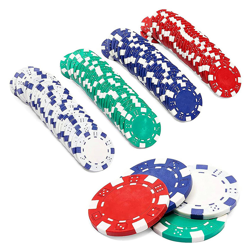 Customize Casino Entertainment Ept Plastic Clay Poker Chip Printed Logo Numbers Plastic Poker Ceramic Chips Coin