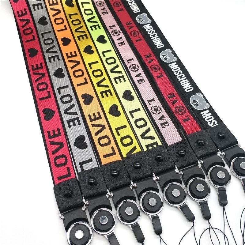 Custom leather part lanyards no minimum order