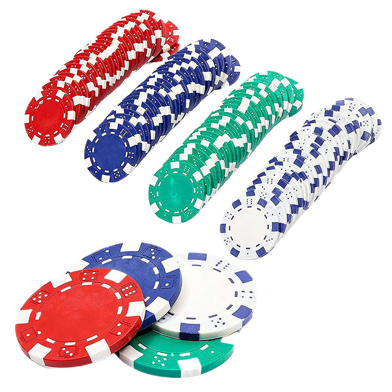 Customize Casino Entertainment Ept Plastic Clay Poker Chip Printed Logo Numbers Plastic Poker Ceramic Chips Coin