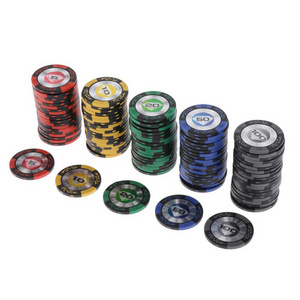 Hot Sale Ept Ceramic European Round Coins Clay European Texas Ept Golf Ball Marker Poker Chip Sticker 25Mm Poker Chips For Sale