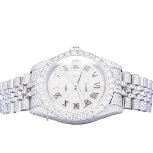 Stainless Steel Iced Out Moissanite Diamond VVS Clarity Diamond Studded Analog Watch Available at Wholesale Price High Quality