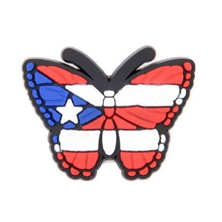 Puerto Rico flag  charms for clog decoration Puerto Rico butterfly  charms Puerto Rico frog  ch fast shipping