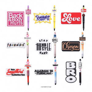 Popular focal beads wholesale canada taylor bad bunny karol g pop star selena cartoon 3d focal beads for pens best dad