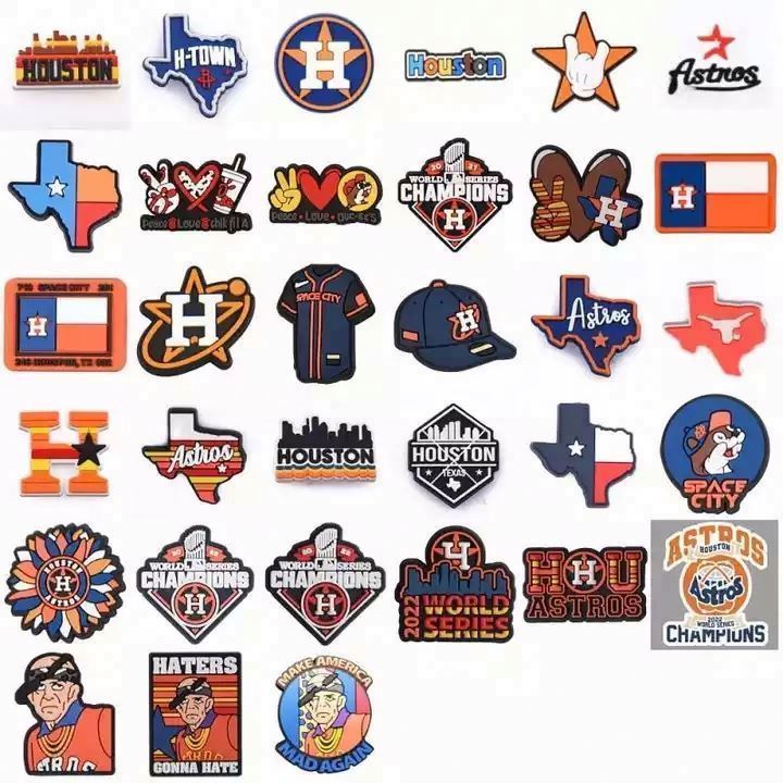 Bucees astros charmampion Custom charms Texas Houston Shoe Clog Decoration Accessories Designer