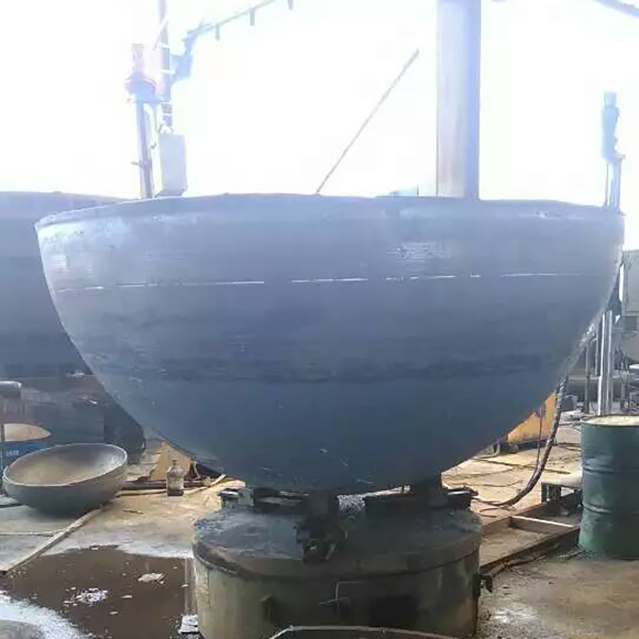 Carbon Steel Dished Bottom Head Large Diameter Hot Pressing Hemispherical Pressure Vessel Tank Head