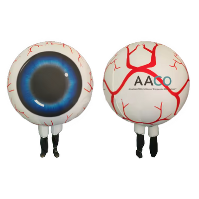 Fashionable advertising walking inflatable costume , inflatable eyeball costume