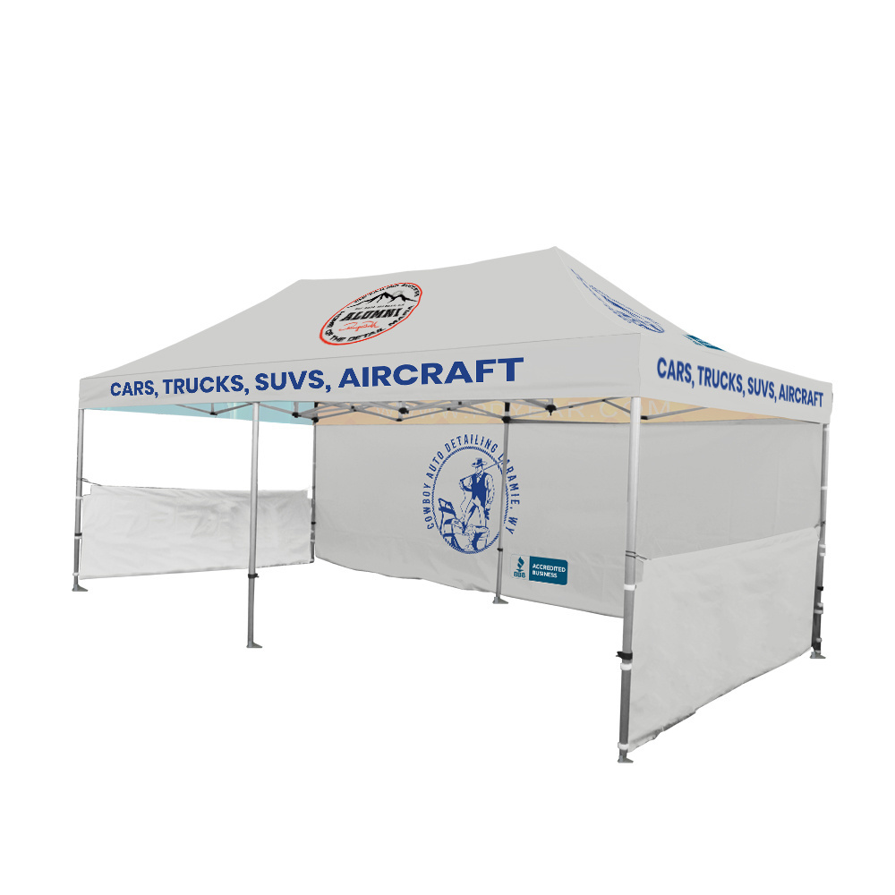 Sunshine 10 X 10 AluminumTrade Show Tent with Sides Pop Up Promotional Advertising Event Custom Made 10X10 Canopy Tent