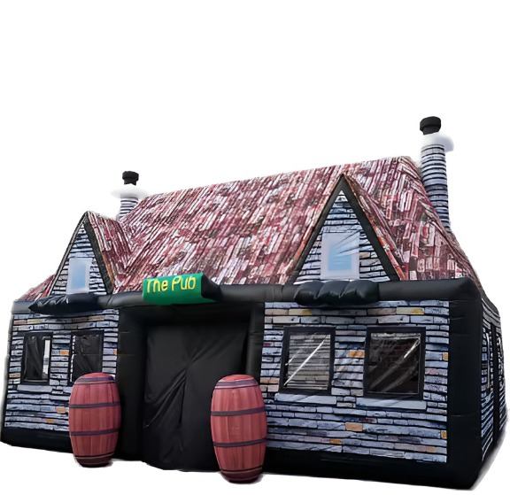 party club celebrating inflatable pub house blow up inflatable pub club house