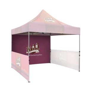 Custom print 10x10  canopy tent  single side full wall advertising  event custom print trade show ez pop up marquee gazebo