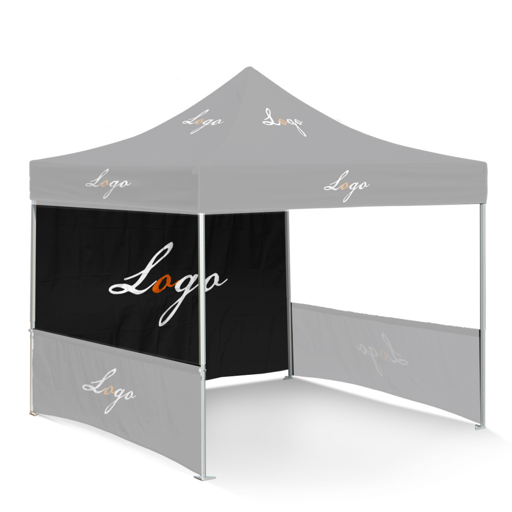 Custom print 10x10  canopy tent  single side full wall advertising  event custom print trade show ez pop up marquee gazebo