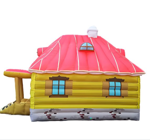 Outdoor inflatable house tent, inflatable log cabin tent house tent for sale