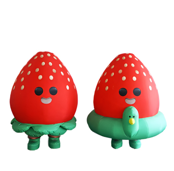 Best sale fruit festival Giant Inflatable Cherry model for Advertising / Artificial strawberry for Event Decoration