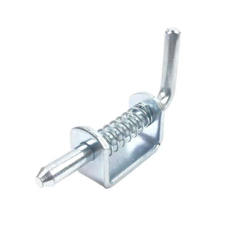 Truck Trailer Body Door Latch Parts Door Gate Weld On Spring Loaded Door Shoot Bolt Latch With Holder