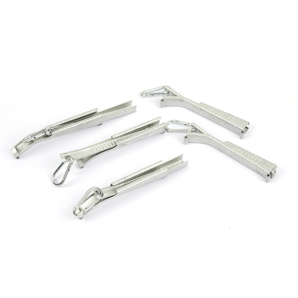 Factory Customization Stainless Steel Ftth Cabling Fittings Insulated High Tension Cable Clamp