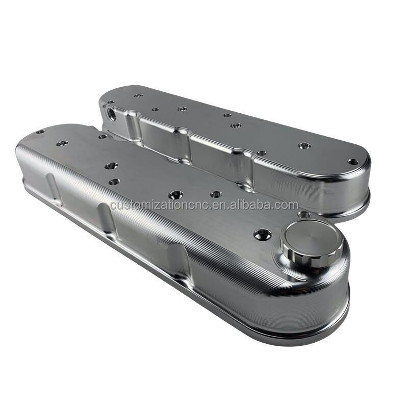 factory billet box cnc machining aluminum parts silver GM LS1 LS2 LS3 LS7  engine valve cover