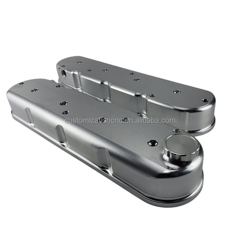 factory billet box cnc machining aluminum parts silver GM LS1 LS2 LS3 LS7  engine valve cover