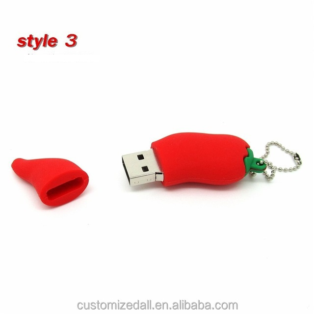 11 kinds of cartoon vegetables and fruits usb memory stick pepper carrot watermelon usb flash drive cartoon fruits memory stick