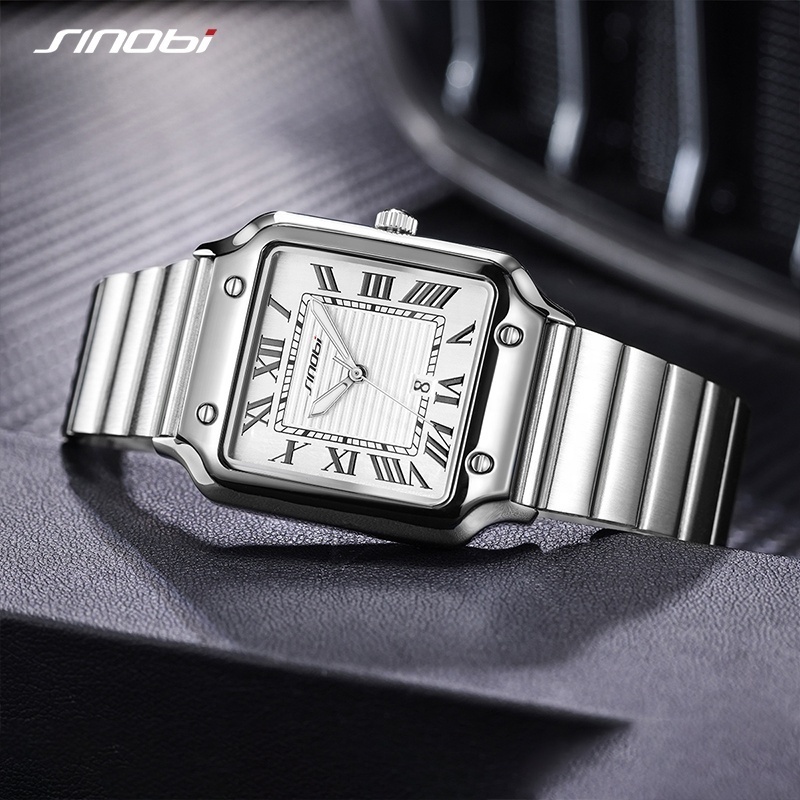 Sinobi Rectangle Quartz Watches Women Wrist Luxury Top Brand Quality MIYOTA 2035 Movement Custom Logo Watch Saat Montre Femme