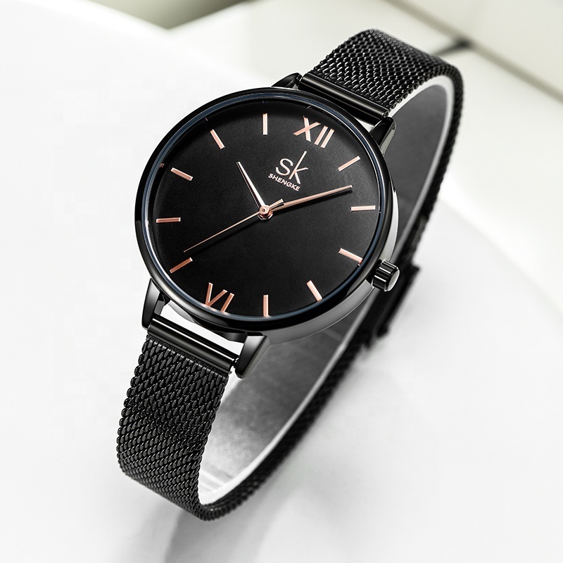 SHENGKE K0039L Lady Watch Korean Style Brand Watches Leather Strap Timepiece Lady Simple Watch Wrist China Supplier Cheap Price