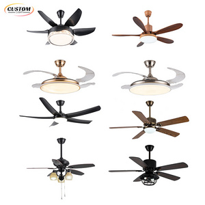 Lmparas Con Ventilador Kronleuchter Gold Decorative Modern Custom Chandelier Ceiling Fan With Led Light And Remote Fan Light