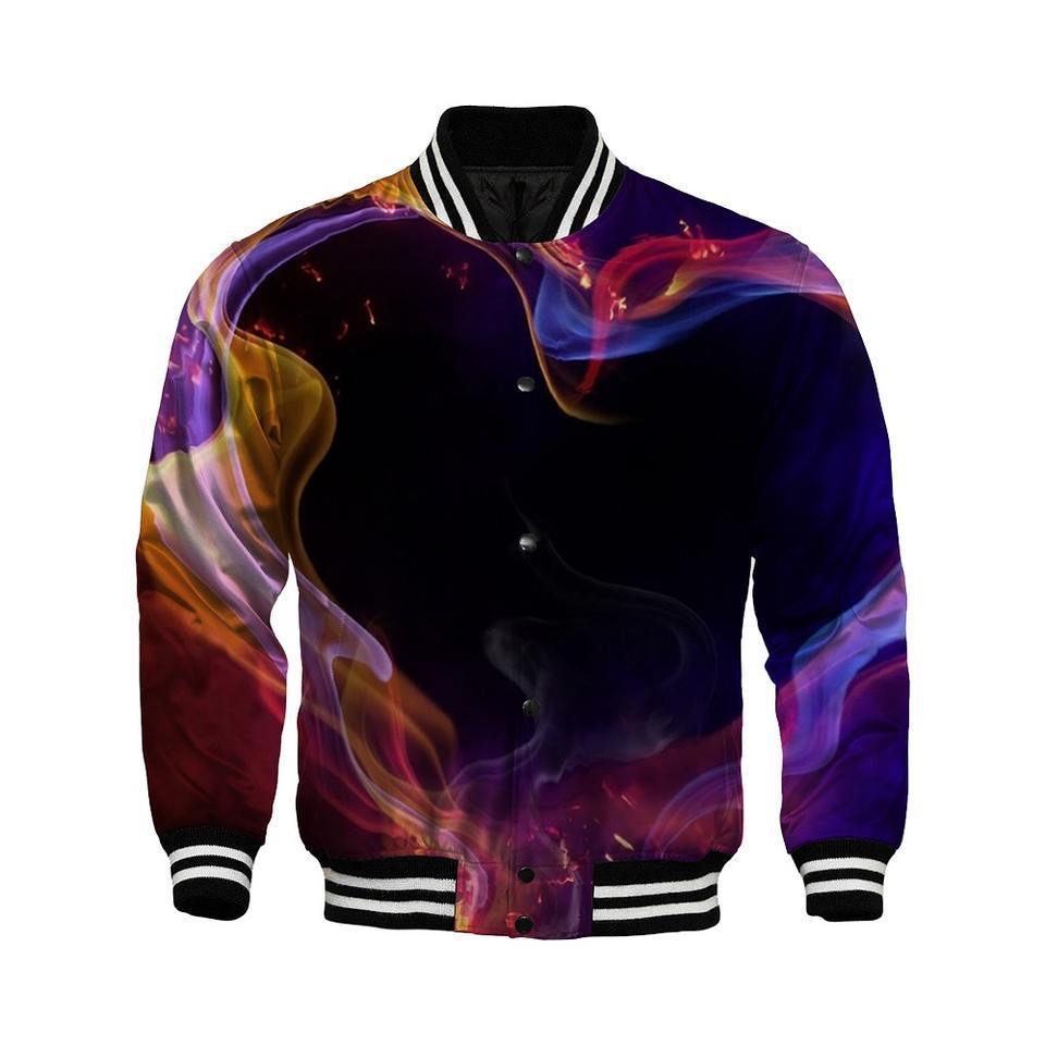 men sublimation high quality  custom wholesale satin varsity letterman baseball bomber jacket