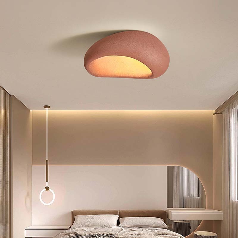 Indoor home decor wabi sabi art designers ceiling lamp white living room hotel bedroom nordic modern minimalist ceiling light