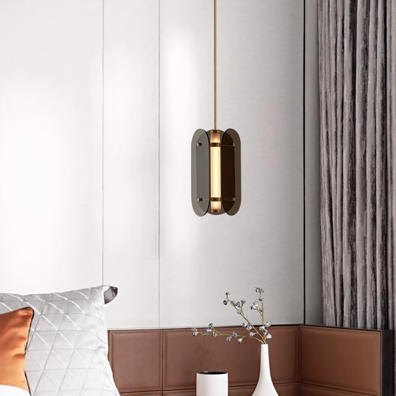 Italy designers minimalist small chandeliers smart home decor led hanging lamp hotel nordic modern luxury glass pendant light