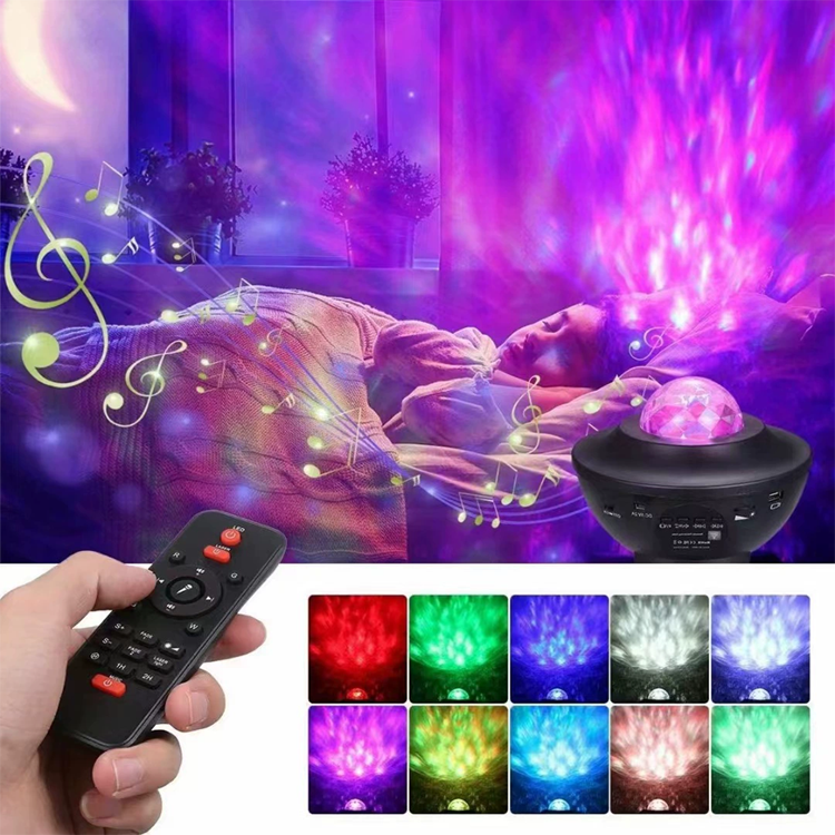 Home decoration aurora star projector led night light gaming room bluetooth RGB lamp indoor mini USB rechargeable starry light