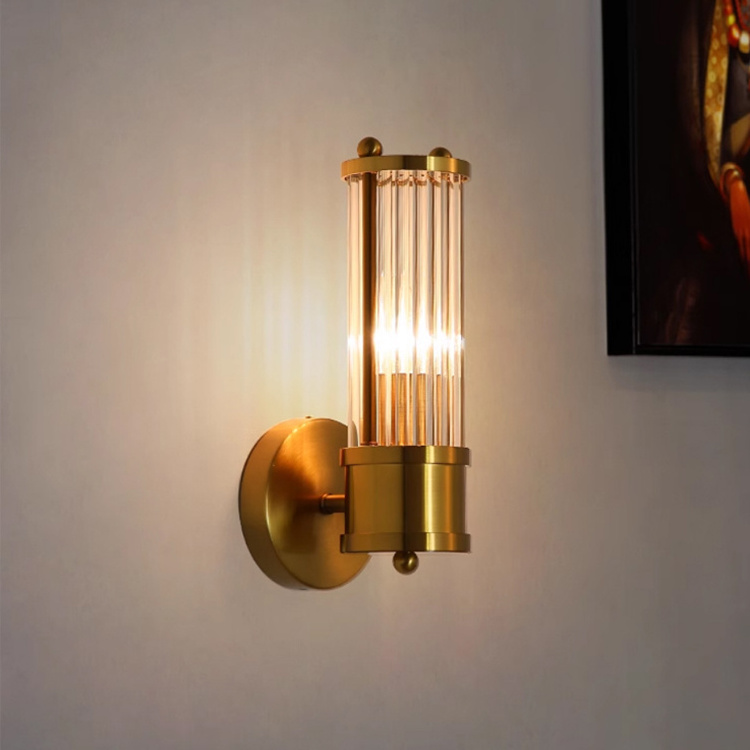 Rechargeable emergency wall lamps home decor gold luxury metal wall light with battery hotel bedroom bedside modern wall lamp