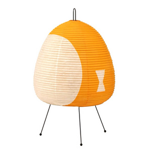 Home decor paper table lamps colorful oval shape tripod desk lamp restaurant hotel bedside cheap nordic modern table lamp