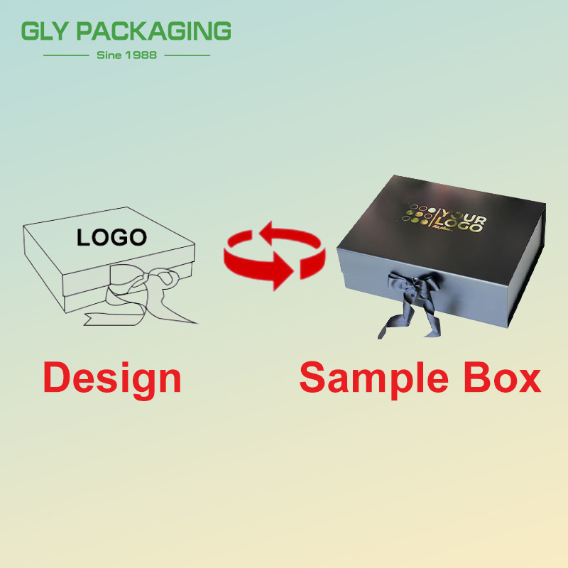 GLY Packaging Luxury Custom Folding Foldable Magnetic Collapsible Paper Gift Cap Hat Bag Apparel Packaging Cardboard Boxes