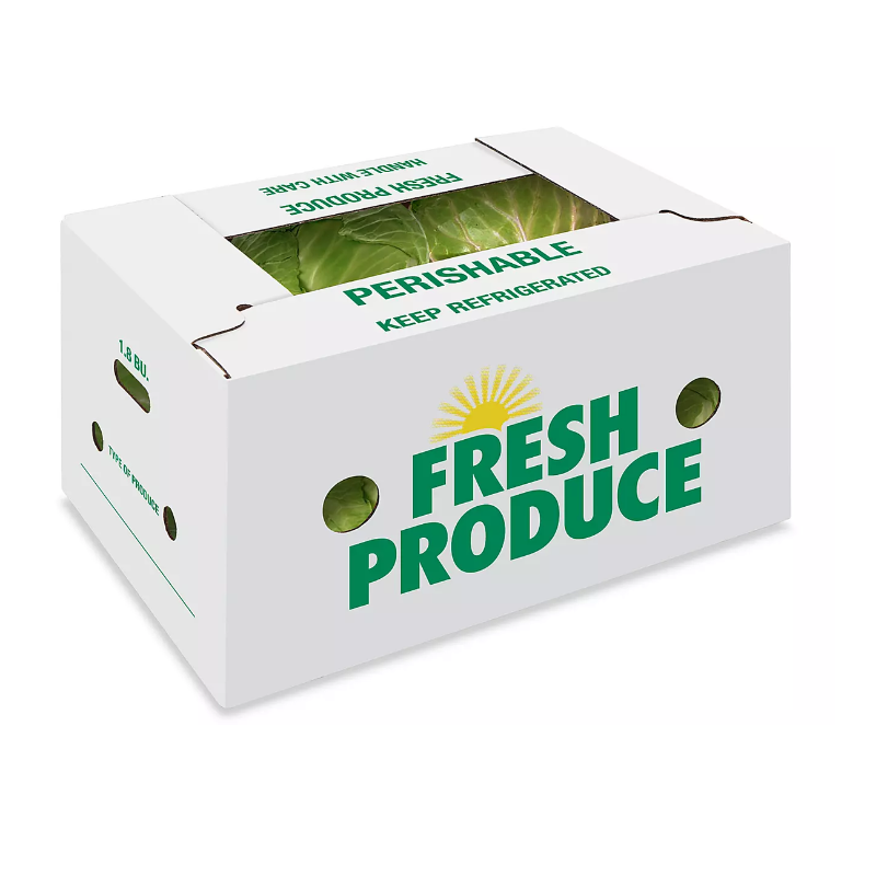 Wholesale Corrugated Cardboard 5 Kg Fruit Produce Boxes Vegetables Packaging Wax Carton Bushel Boxes