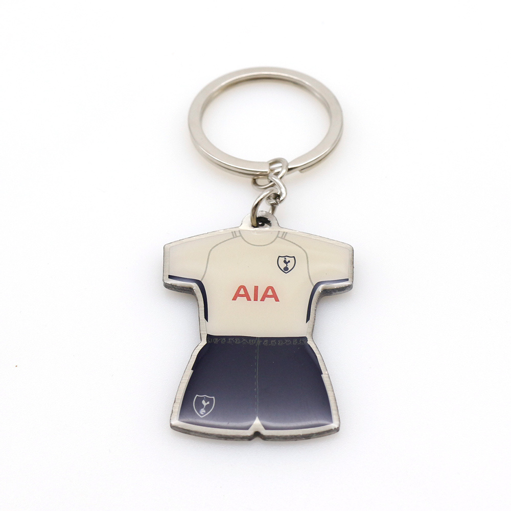 Cheap china wholesale custom made sports key chain keyring metal enamel soccer football team keychain