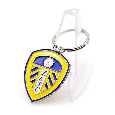 Cheap china wholesale custom made sports key chain keyring metal enamel soccer football team keychain