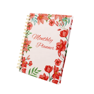 2024 New Flowers Design Hardcover Wire-O spiral Notebook