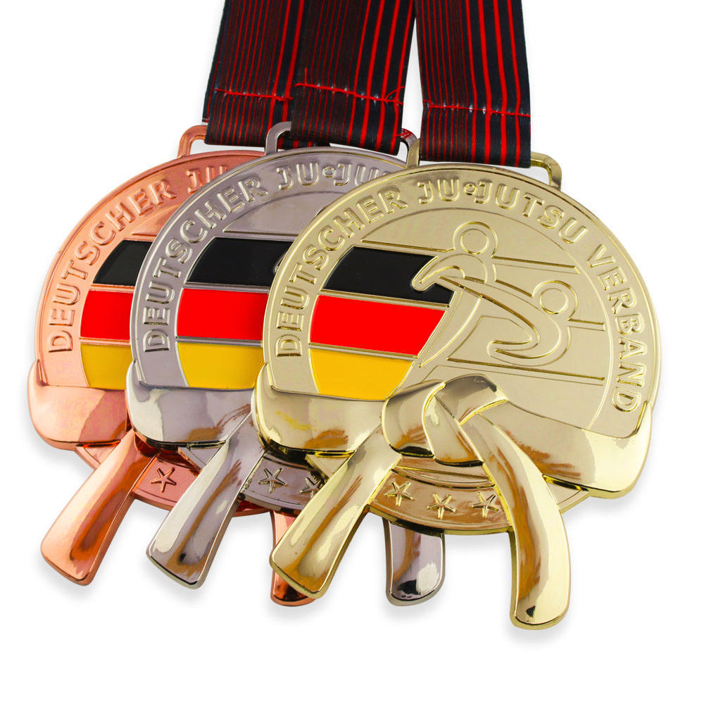 AI-MICH Wholesale Zinc Alloy Marathon Sports Gold Medal With High Quality Fiesta Trophy Blank Custom 3d Metal Medal