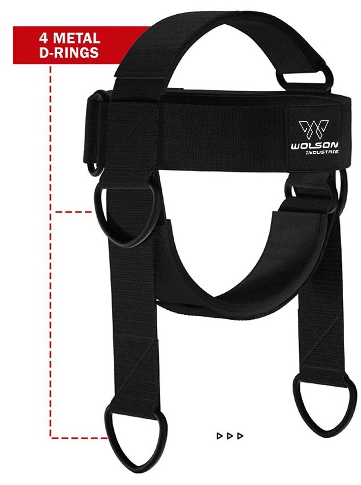 New Arrival Gym Boxing Strength Trainer 4MM Padded Neck Head Harness Exerciser Neck Harness Weight Lifting Training