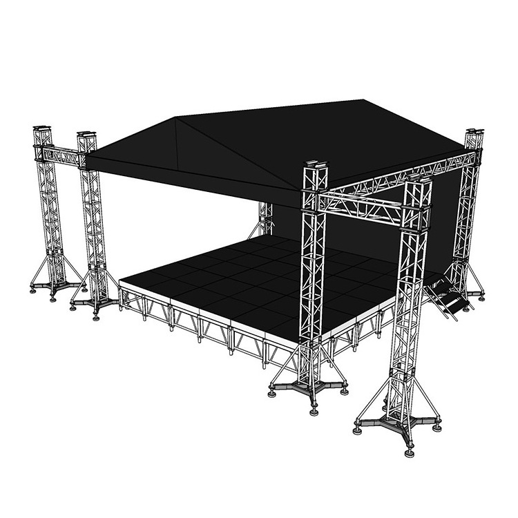 Fashion Show Stage Equipment Speaker Dj Truss Lifting Tower Lights Event Aluminum Truss Aluminum Truss Pulpit