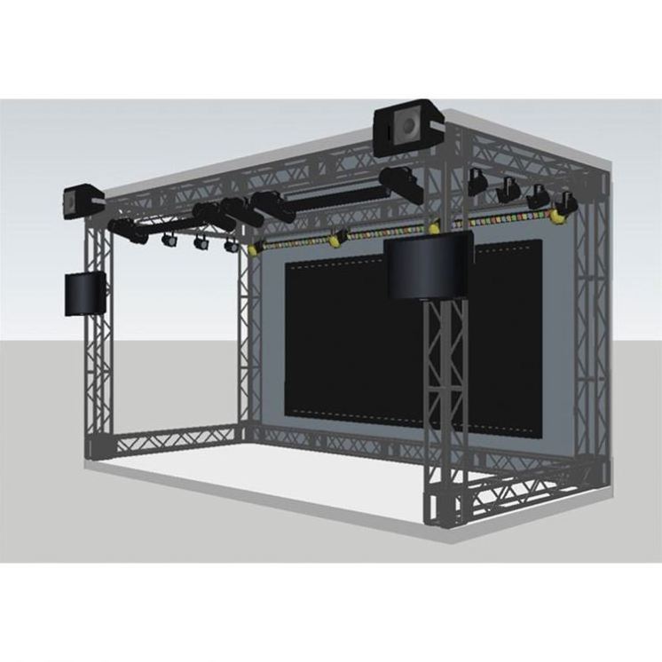 Square box lighting trussing fits factory price on sale aluminum alloy lighting truss aluminum truss