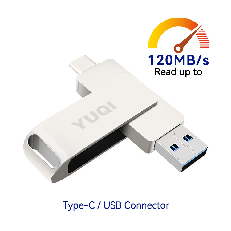 Promotion 2024 new arrival  Usb Flash Drives 128GB 256GB OTG USB key with original chip custom logo wholesale memory pendrive