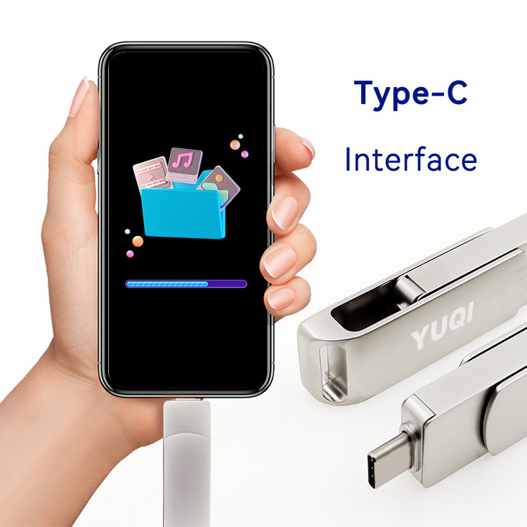 Wholesale High Speed Type-C USB Stick 32GB 64GB 128GB 2.0 3.0 USB-C Pendrive OTG Metal USB Flash Drive