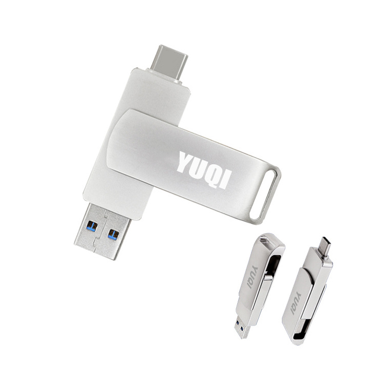 Wholesale High Speed Type-C USB Stick 32GB 64GB 128GB 2.0 3.0 USB-C Pendrive OTG Metal USB Flash Drive