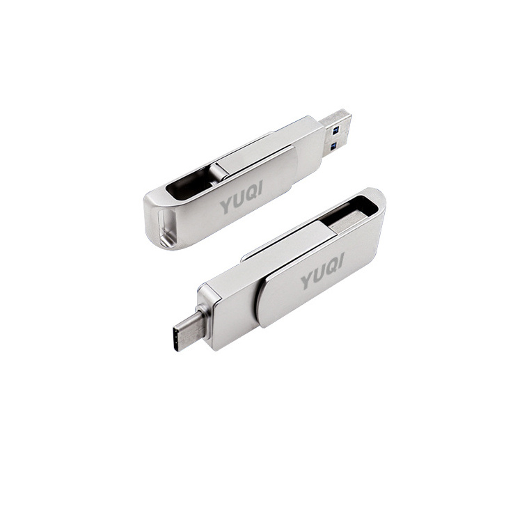 Wholesale High Speed Type-C USB Stick 32GB 64GB 128GB 2.0 3.0 USB-C Pendrive OTG Metal USB Flash Drive