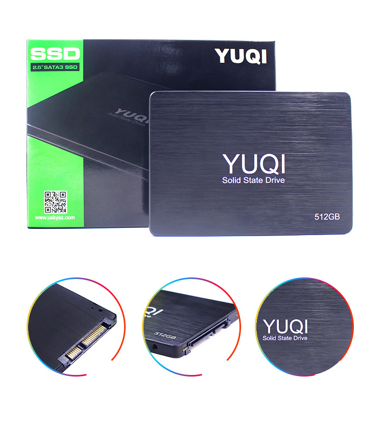 Direct price SSD 64GB 120GB 240GB 480GB YUQI solid state disk hard disk 120GB hard drive 240GB 1 tb ssd