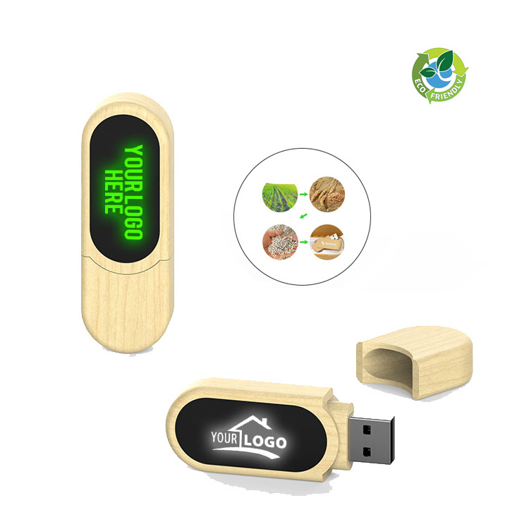 New Design USB Flash Drive ECO Friendly Wooden Flash Disk Engrave Logo Promo Gifts 1GB 2GB 8GB 16GB 32GB 64GB Wedding USB Stick